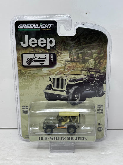 Greenlight Jeep 1940 Willys MB Jeep 1:64 Diecast