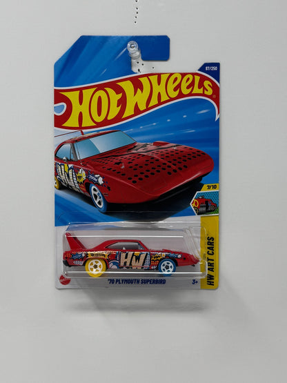 Hot Wheels Art Cars 1970 Plymouth Superbird 1:64 Diecast Red