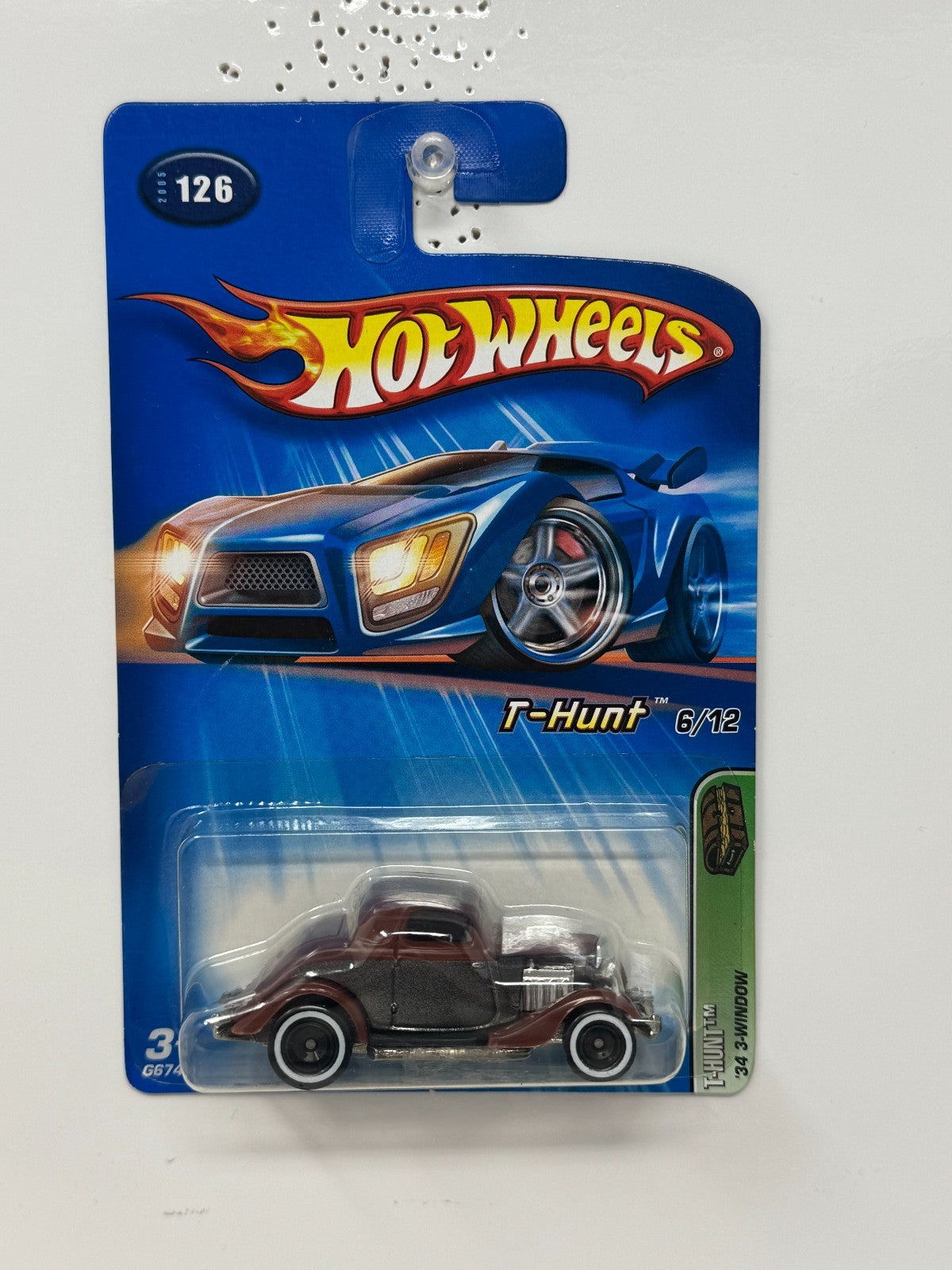 Hot Wheels T-Hunt 1934 3-Window 1:64 Diecast Real Riders