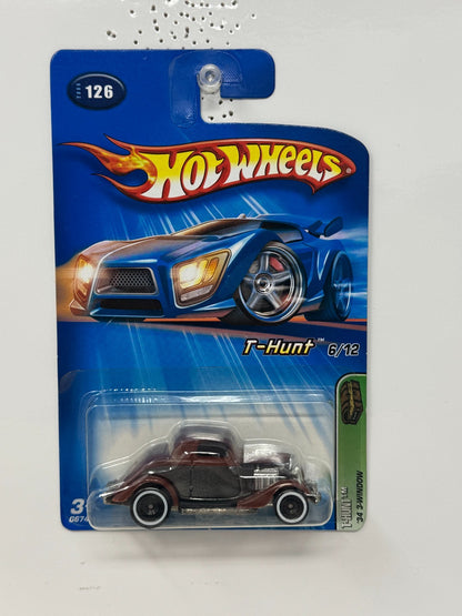 Hot Wheels T-Hunt 1934 3-Window 1:64 Diecast Real Riders
