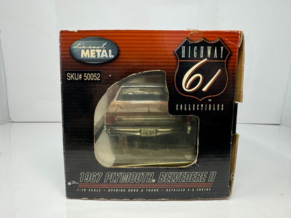 Highway 61 Collectibles 1967 Plymouth Belvedere II 1:18 Diecast