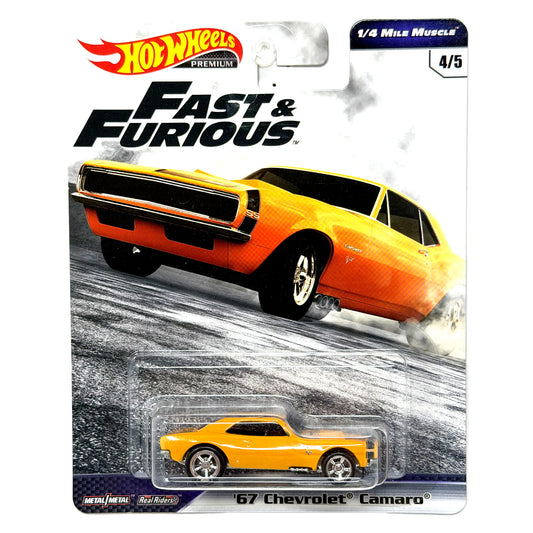 Hot Wheels Premium Fast & Furious 1967 Chevrolet Camaro 1:64 Diecast