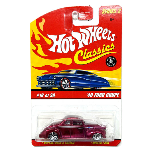 Hot Wheels Classics Series 2 1940 Ford Coupe 1:64 Diecast Magenta