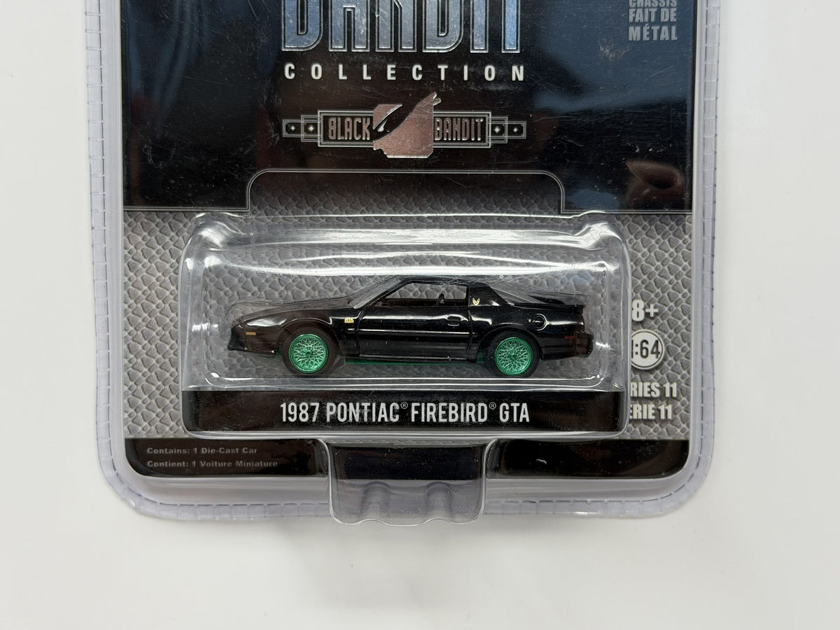Greenlight Black Bandit 1987 Pontiac Firebird CHASE 1:64 Diecast Green Machine