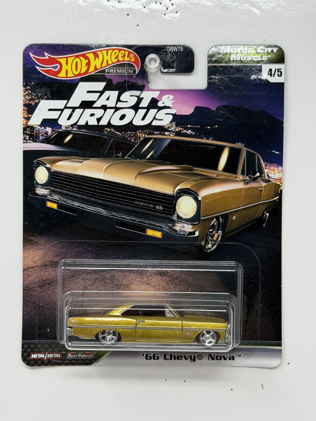 Hot Wheels Premium Fast & Furious 1966 Chevrolet Nova 1:64 Diecast