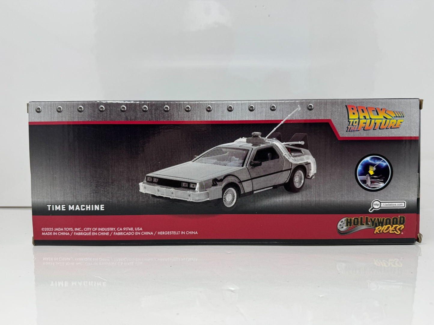 Jada Back to the Future Time Machine DeLorean w/ Lights 1:24 Diecast