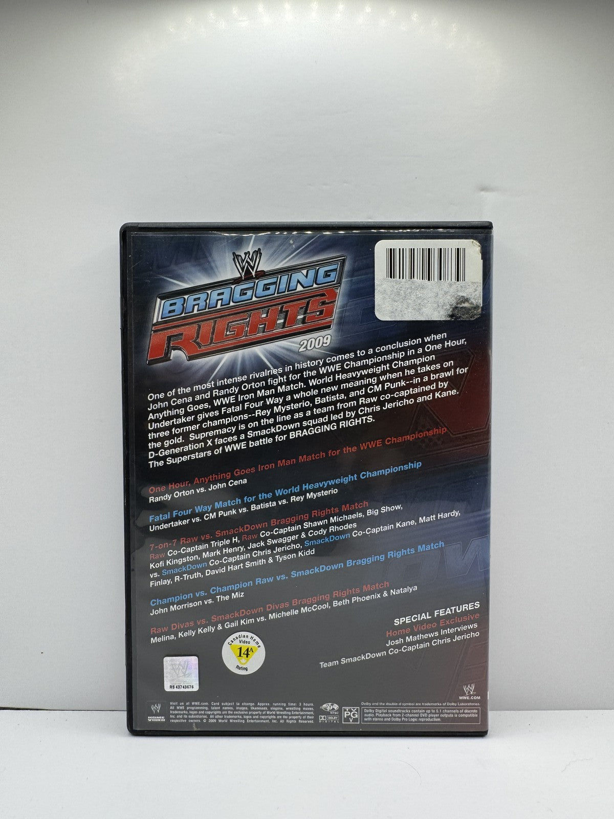 WWE Bragging Rights 2009 (DVD) WWE Wrestling