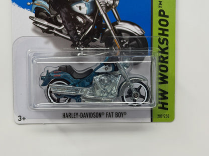 Hot Wheels Super Treasure Hunt Harley-Davidson Fat Boy Garage 1:64 Diecast STH