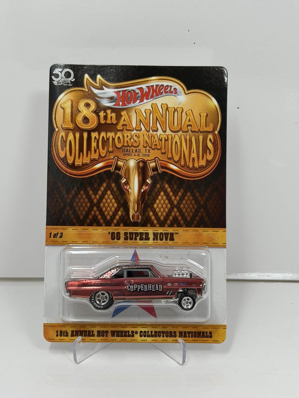 Hot Wheels 2018 18th Collectors Nationals 1966 Chevrolet Super Nova 1:64 Diecast