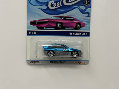 Hot Wheels Cool Classics 1985 Honda CR-X Spectrafrost 1:64 Diecast Blue