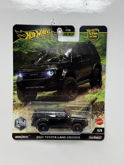 Hot Wheels Premium Off Road 2024 Toyota Land Cruiser Chase 05 1:64 Diecast Black
