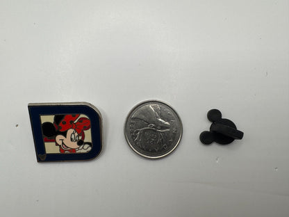 WDW Disney Minnie Mouse Retro Classic D Hidden Mickey Trading Pin DC2S2