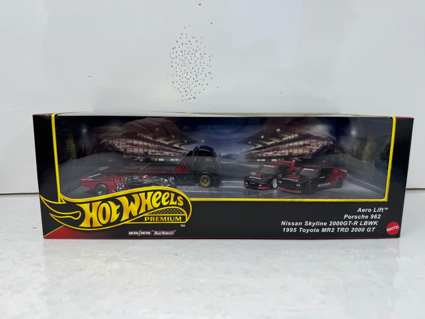 Hot Wheels Premium Advan 4-Pack Collector Diorama Set 1:64 Diecast