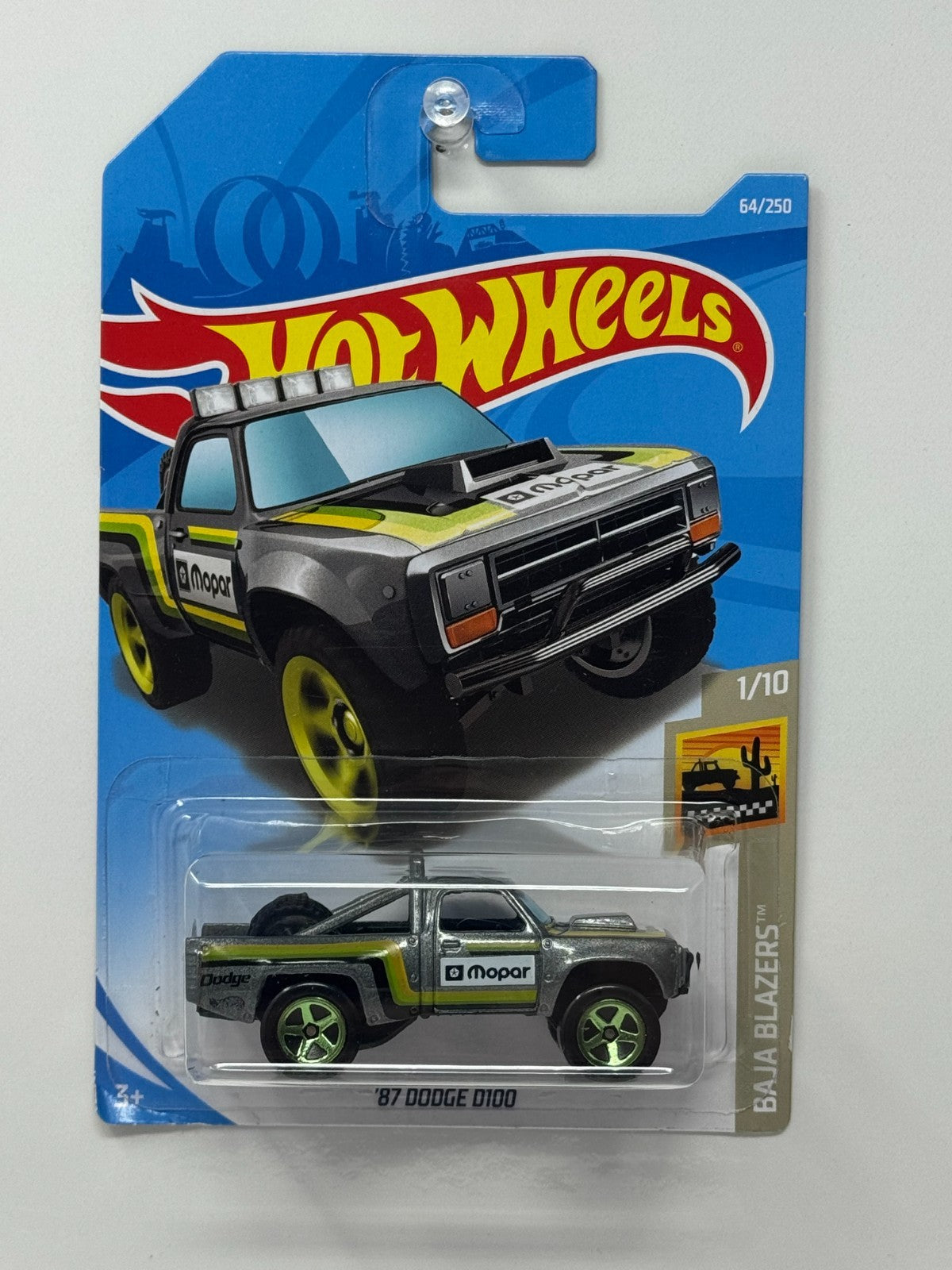 Hot Wheels Baja Blazers 1987 Dodge D100 1:64 Diecast V3