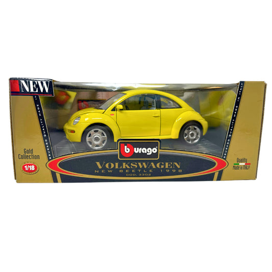 Bburago 1998 Volkswagen New Beetle Gold Collection 1:18 Diecast