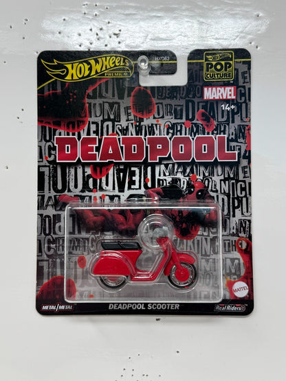Hot Wheels Premium Marvel Deadpool Scooter 1:64 Diecast