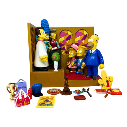Simpsons World of Springfield First Church of Springfield Set Playmates Diorama