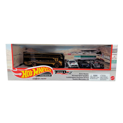 Hot Wheels Premium Track Day 4-Pack Collector Diorama Set 1:64 Diecast