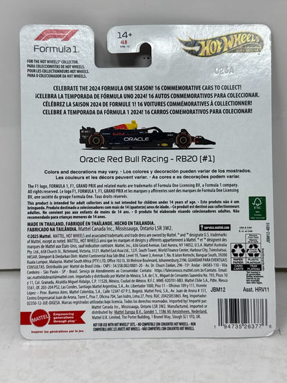 Hot Wheels Premium Formula One Oracle Red Bull Racing RB20 #1 1:64 Diecast