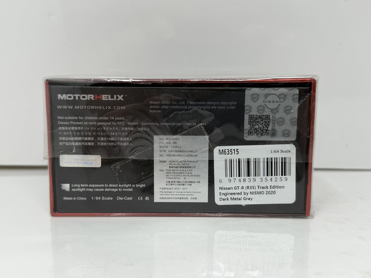 Motorhelix 2020 Nissan GT-R R35 NISMO Track Edition 1:64 Diecast