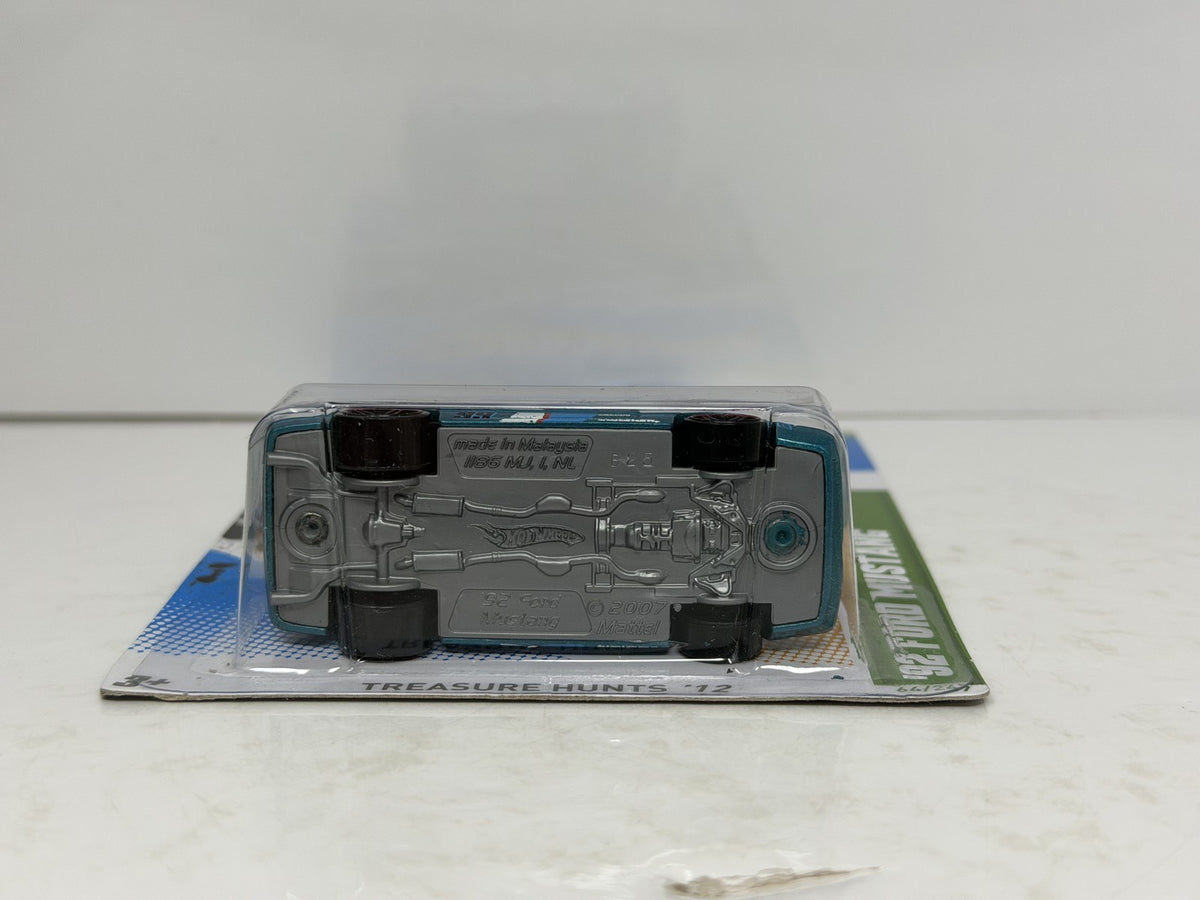 Hot Wheels Treasure Hunt 1992 Ford Mustang 1:64 Diecast Teal