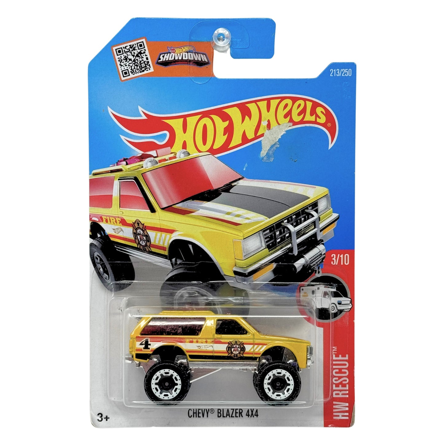 Hot Wheels Rescue 1989 Chevy Blazer 4x4 1:64 Diecast