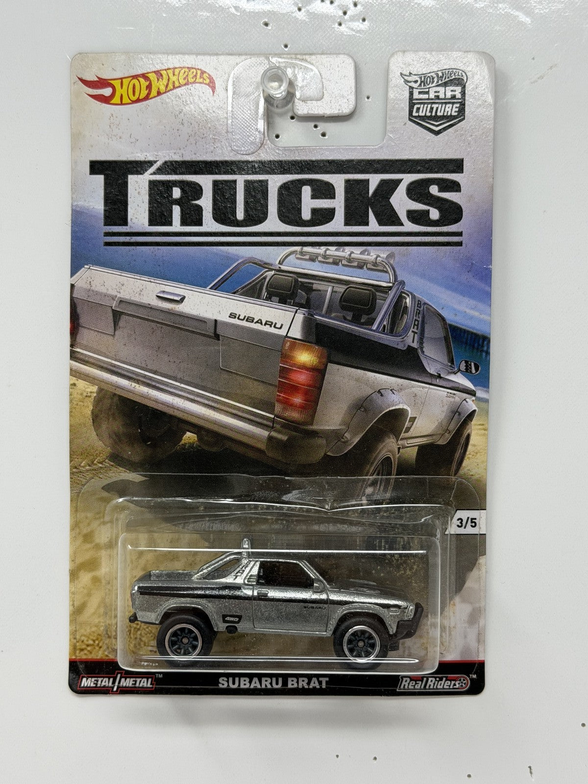 Hot Wheels Trucks Subaru BRAT 1:64 Diecast Real Riders