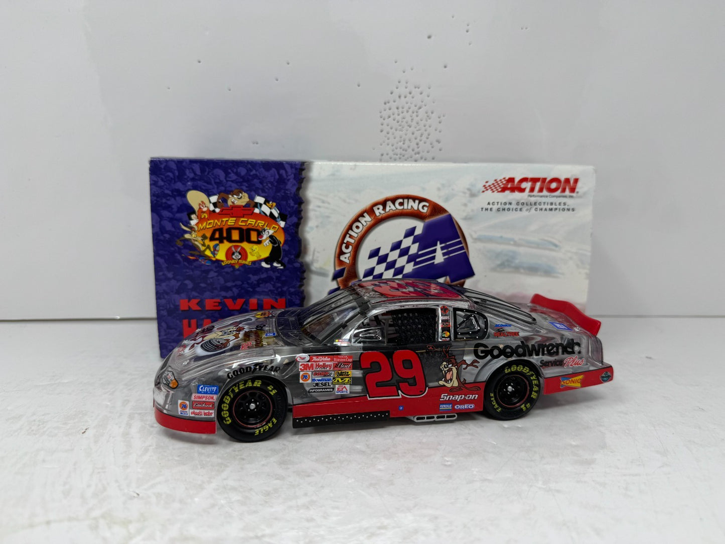 Action NASCAR #29 Kevin Harvick Looney Tunes 2001 Monte Carlo Clear 1:24 Diecast
