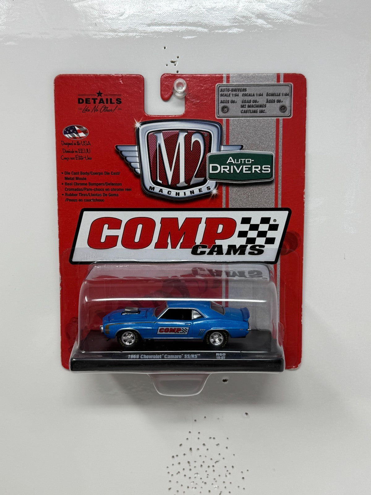 M2 Machines Auto-Drivers 1969 Chevrolet Camaro SS/RS COMP Cams 1:64 Diecast