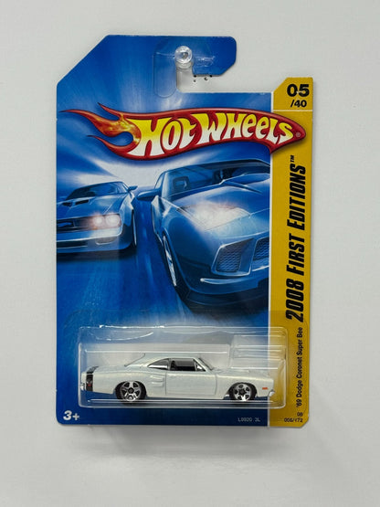 Hot Wheels First Editions 1969 Dodge Coronet Super Bee 1:64 Diecast White