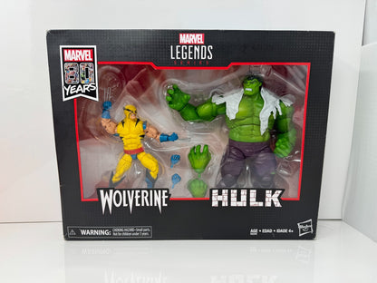 Marvel Legends Marvel 80 Years Wolverine & Hulk Action Figure 2-Pack
