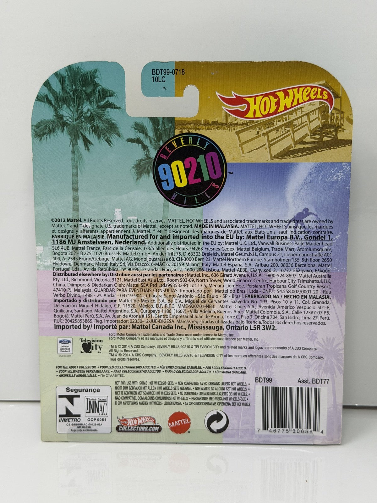 Hot Wheels Retro Entertainment Beverly Hills 90210 1965 Mustang 1:64 Diecast