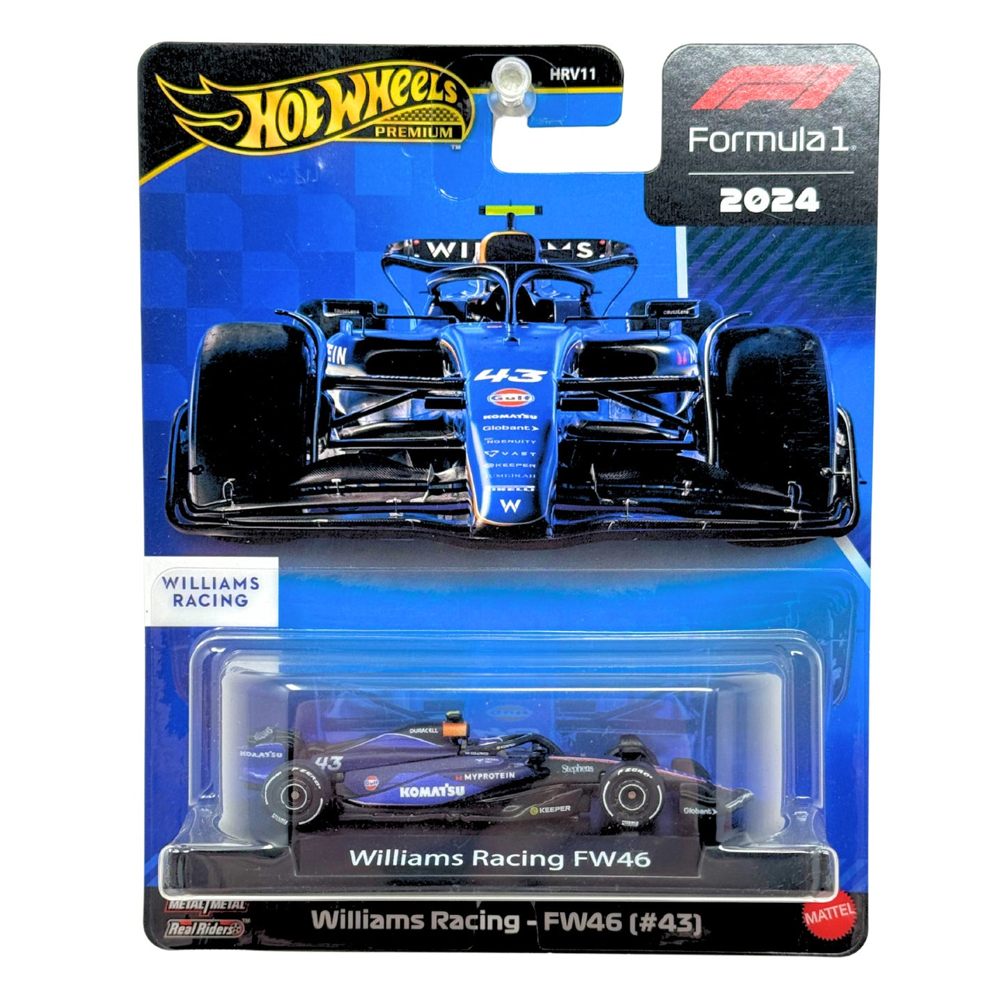 Hot Wheels Premium Formula 1 Williams Racing FW46 #43 1:64 Diecast