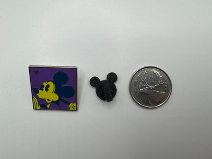 WDW Disney Neon Mickey Mouse Purple Hidden Mickey Trading Pin DC2S1
