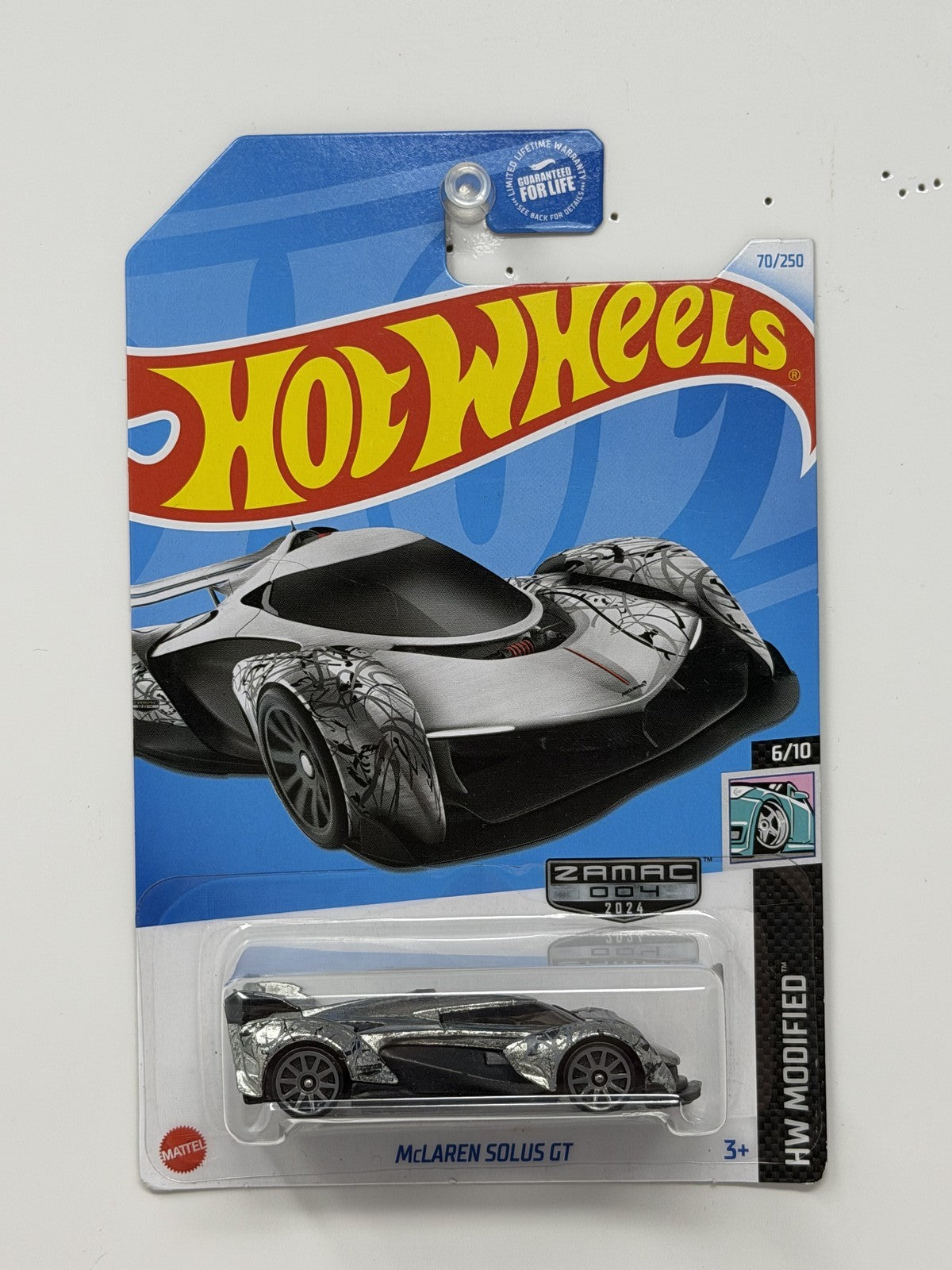 Hot Wheels ZAMAC HW Modified McLaren Solus GT 1:64 Diecast