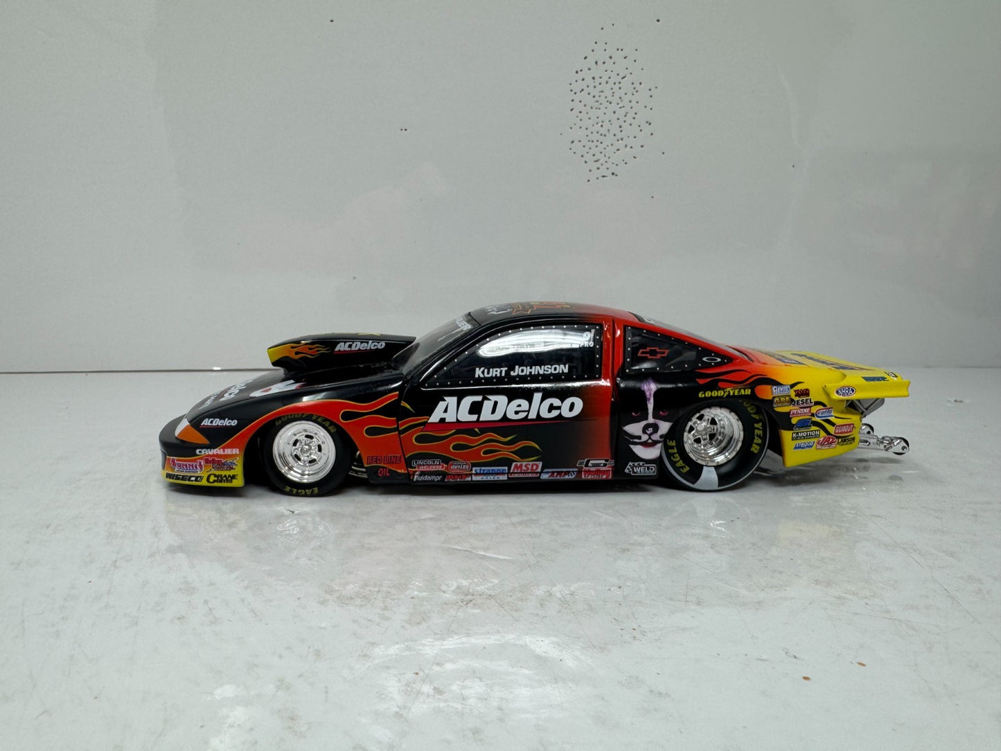 Action NHRA Kurt Johnson Kiss 30th Anniversary Cavalier Pro Stock 1:24 Diecast