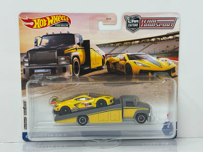 Hot Wheels Premium Team Transport #36 Corvette C8.R & Carry On 1:64 Diecast