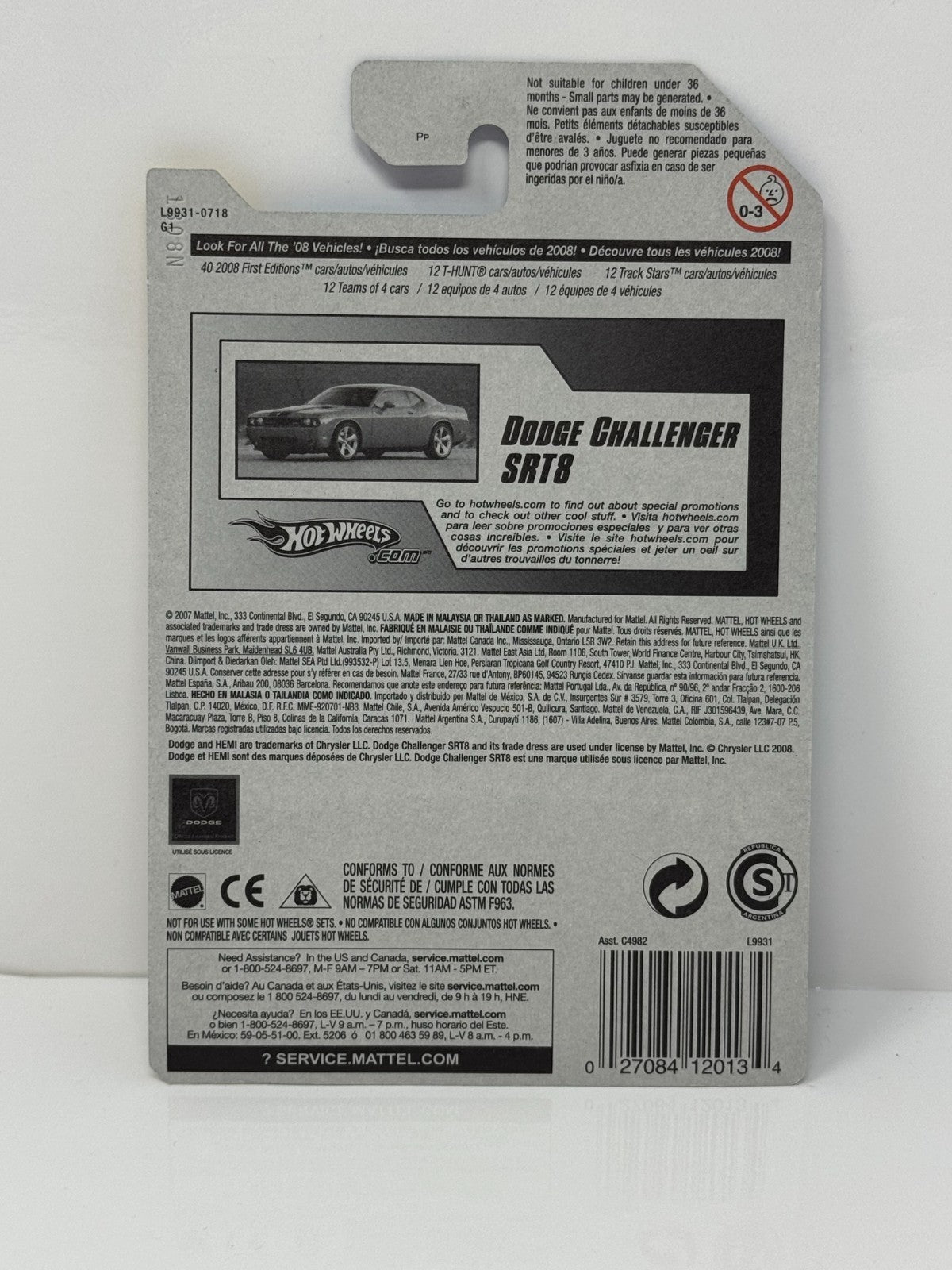 Hot Wheels First Editions Dodge Challenger Concept 1:64 Diecast Green V2