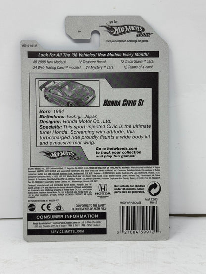 Hot Wheels 2008 All Stars Honda Civic Si JDM 1:64 Diecast