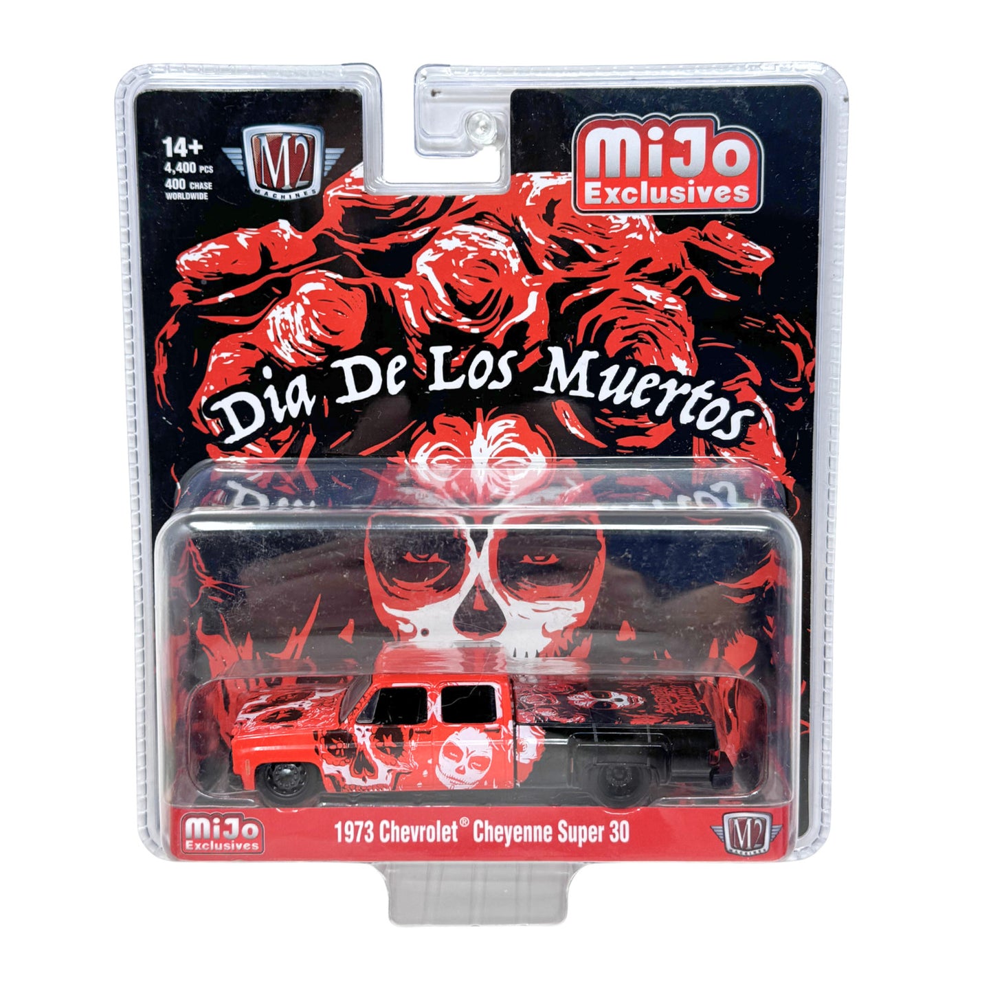 M2 Machines Dia De Los Muertos 1973 Chevrolet Cheyenne Super 30 1:64 Diecast