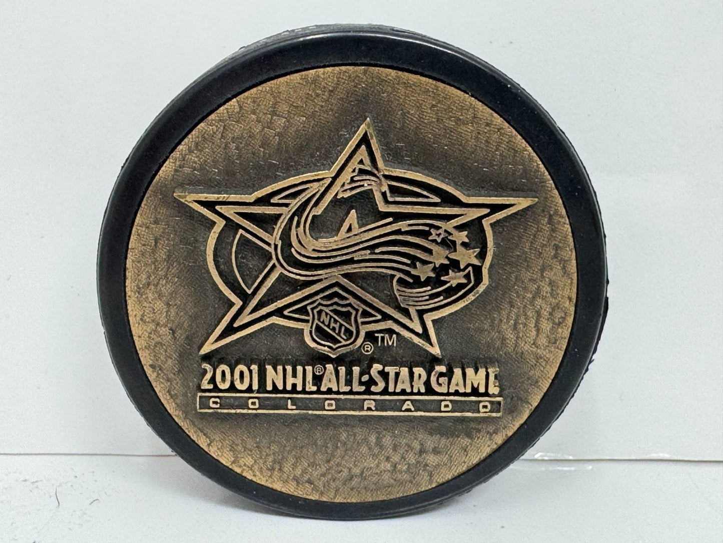2001 NHL All-Star Game Colorado Official Souvenir Hockey Puck