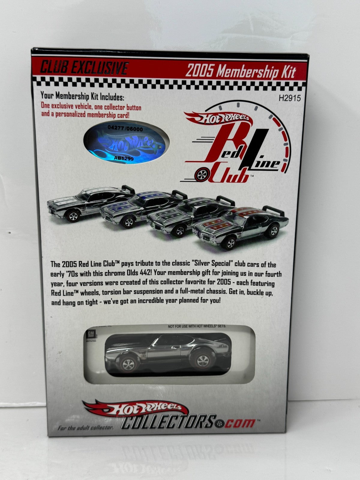 Hot Wheels RLC Red Line Club 2005 Club Kit Olds 442 1:64 Diecast