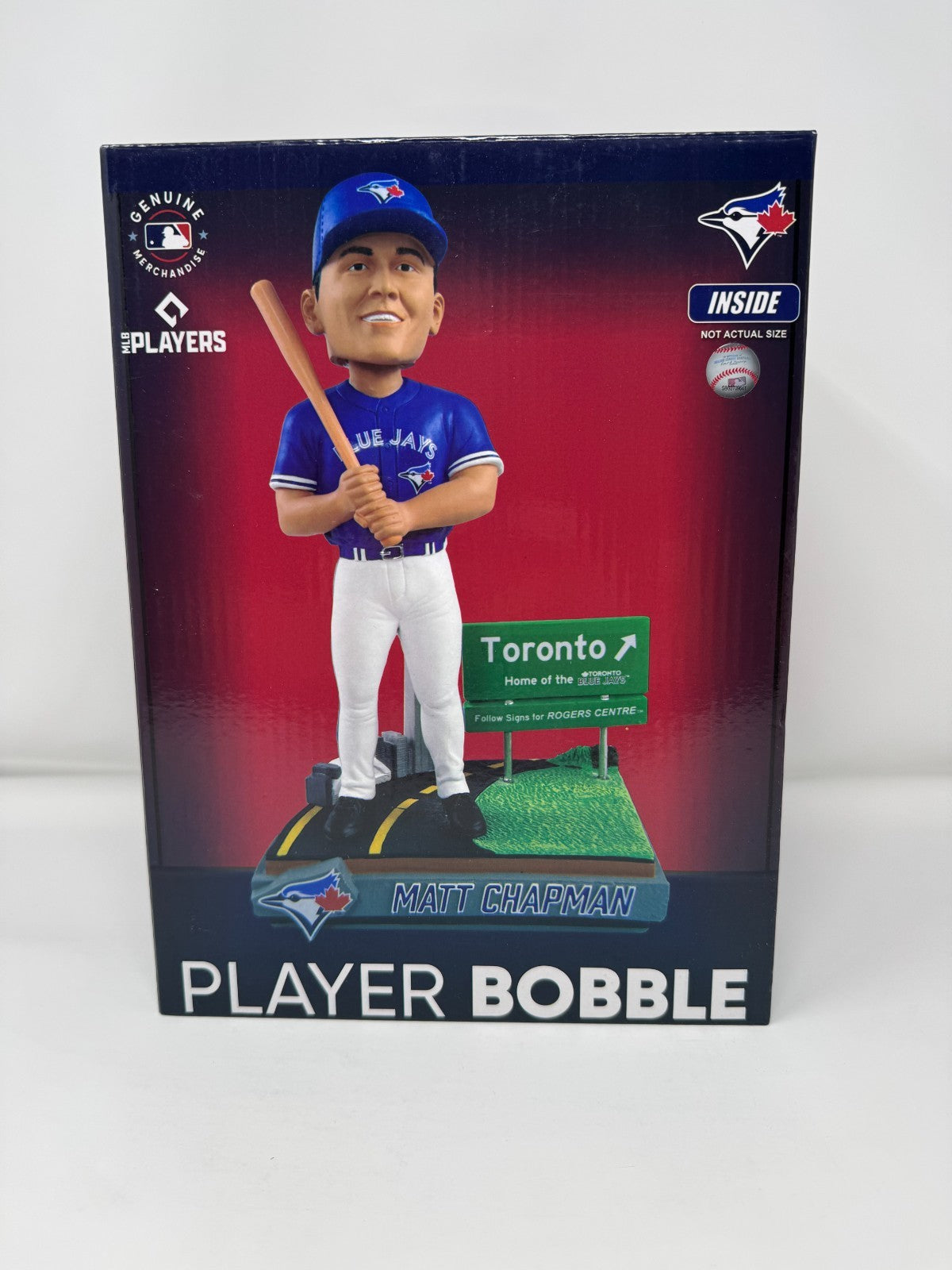 FOCO MLB Toronto Blue Jays Matt Chapman "Next Stop Toronto" Bobblehead