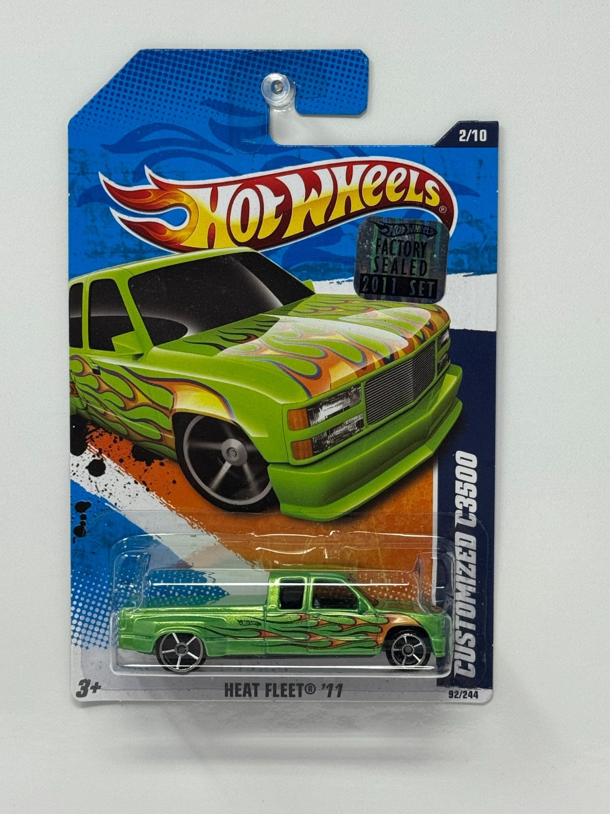 Hot Wheels Heat Fleet 1988 Customized Chevy C3500 1:64 Diecast Factory Sealed