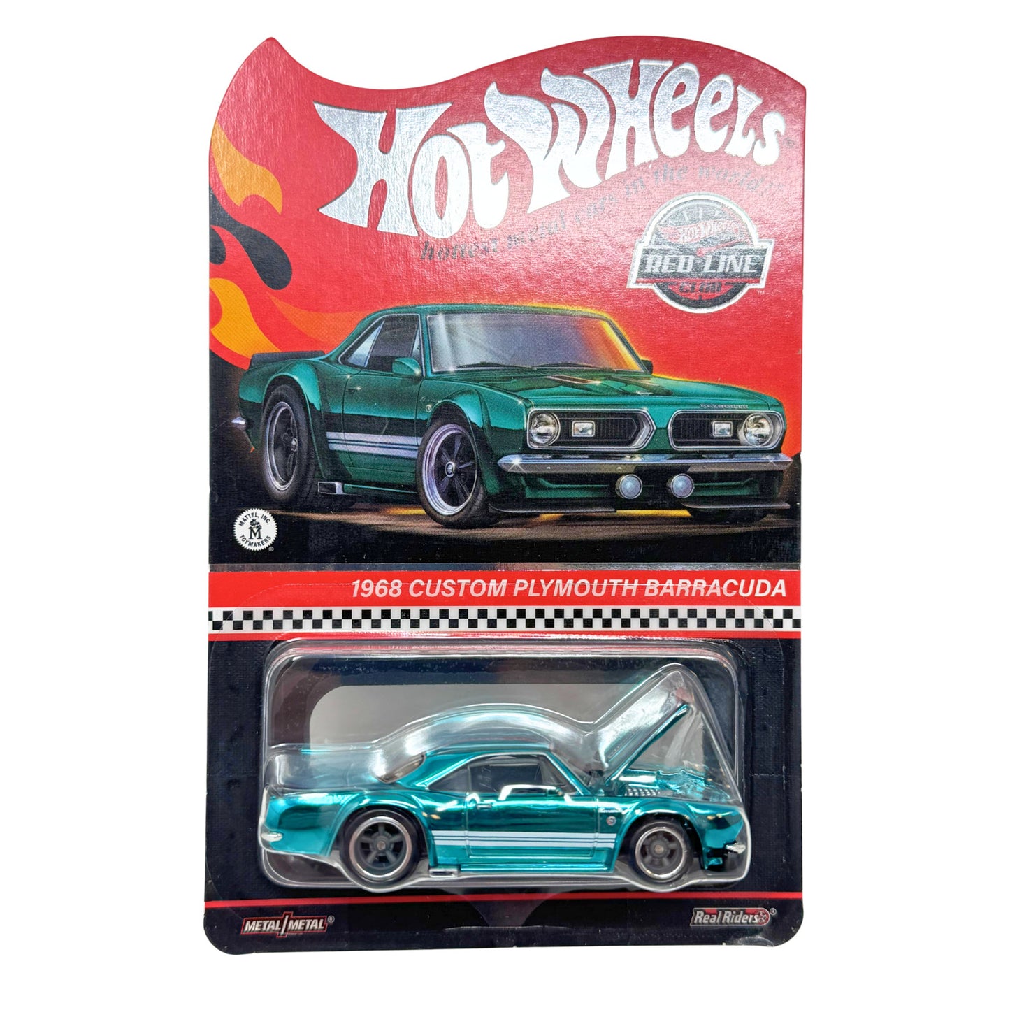 Hot Wheels RLC Red Line Club 1968 Custom Plymouth Barracuda 1:64 Diecast