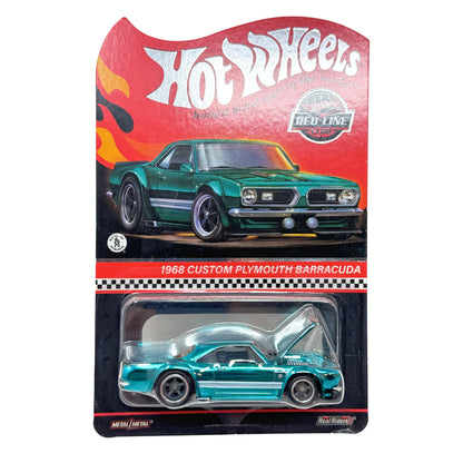 Hot Wheels RLC Red Line Club 1968 Custom Plymouth Barracuda 1:64 Diecast