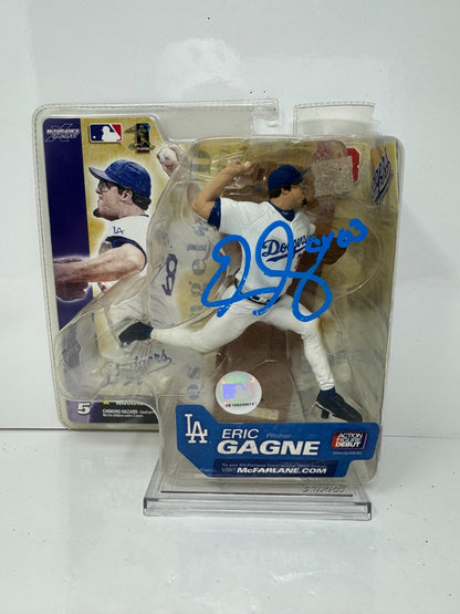 McFarlane MLB Eric Gagne Los Angeles Dodgers Figure Autographed JSA Certified
