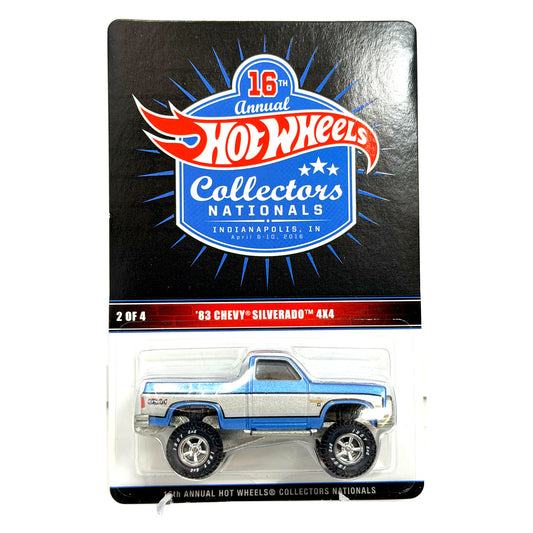 Hot Wheels 2016 Collectors Nationals 1983 Chevrolet Silverado 4x4 1:64 Diecast