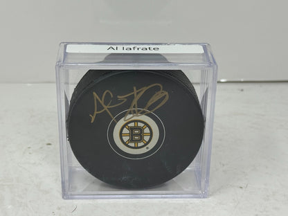 Al Iafrate Boston Bruins Signed NHL Autograph Puck Gold Auto