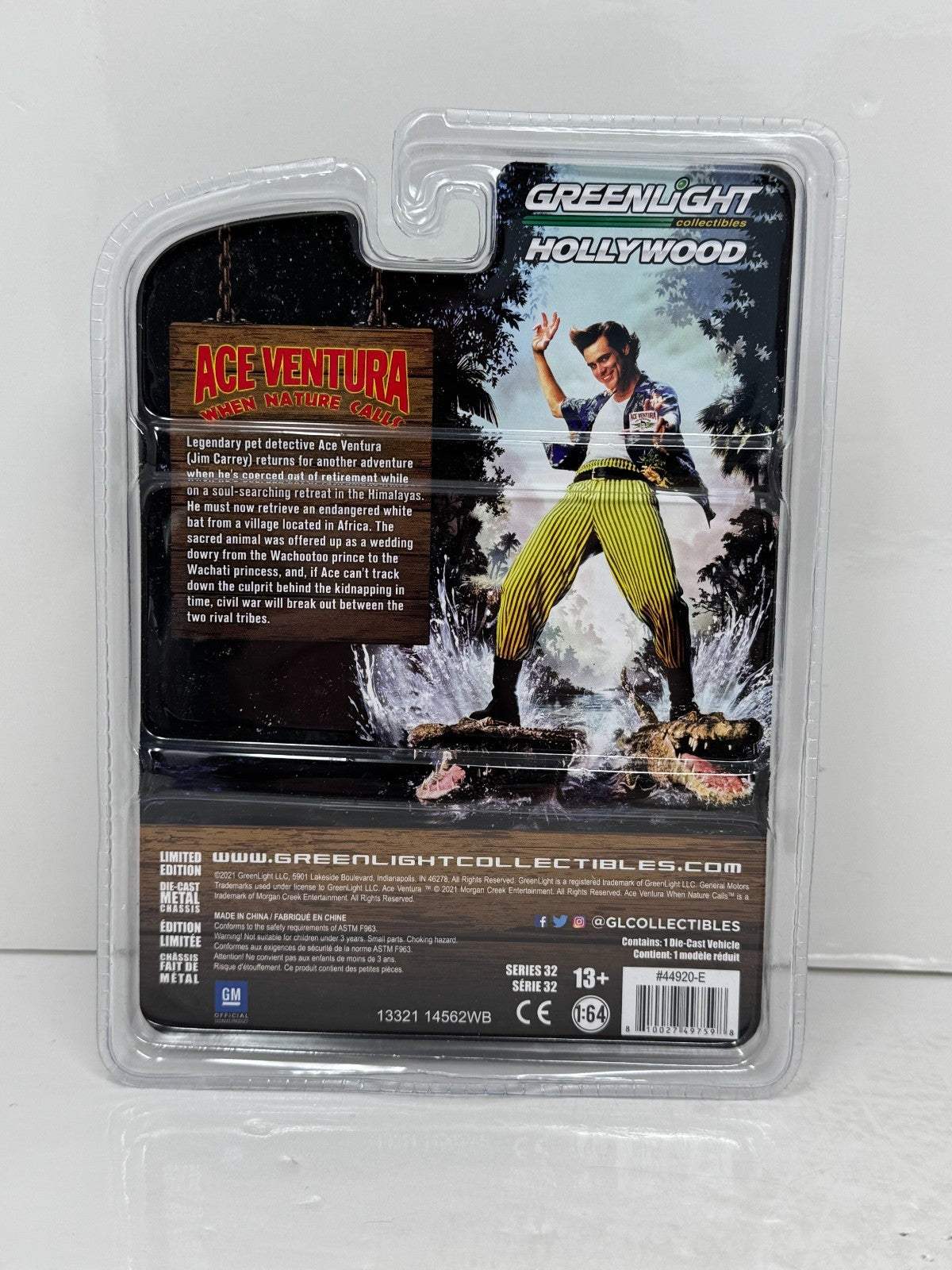 Greenlight Hollywood Ace Ventura 1989 Chevrolet S-10 Monster Truck 1:64 Diecast